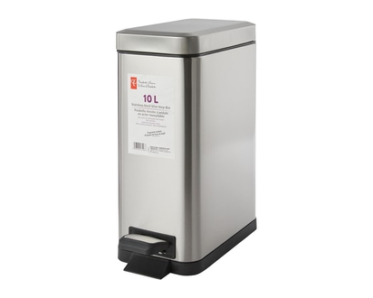 President's Choice 10L Stainless Steel Slim Step Bin - 1.0 EA