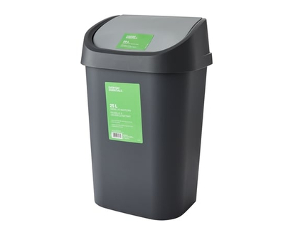 Everyday Essentials 25L Swing Lid Waste Bin - 1.0 EA