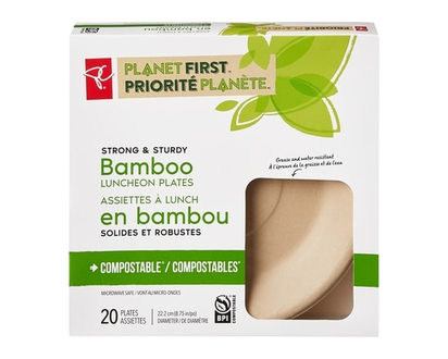 President's Choice Planet First Bamboo Luncheon Plates - 20.0 EA