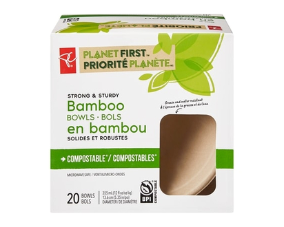 President's Choice Planet First Bamboo Bowls - 20.0 EA