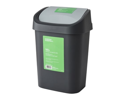 Everyday Essentials 10L Swing Lid Waste Bin - 1.0 EA