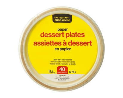 Sans Nom Assiettes à Dessert En Papier 40 - 40.0 EA