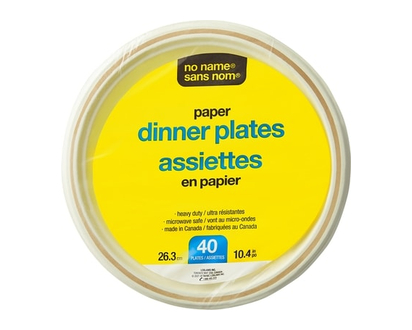 Sans Nom Assiettes en Papier 40 - 40.0 EA