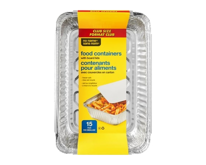 No Name Food Containers with Board Lids, 15 Pack - 15.0 EA