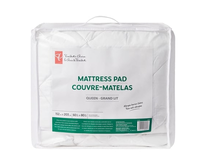 President's Choice President's Choice Queen Mattress Pad, 100% Cotton Cover, Allergen-Barrier Fabric - 1.0 EA