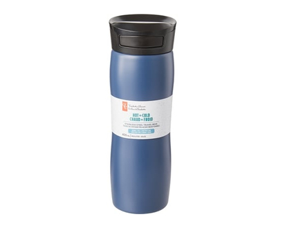 le Choix du Président President's Choice Tasse de voyage isotherme, 400 mL – Bleu foncé - 1.0 EA