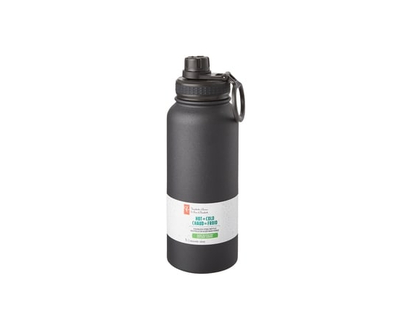 President's Choice Stainless Steel Dual Lid Water Bottle 1L - 1.0 EA