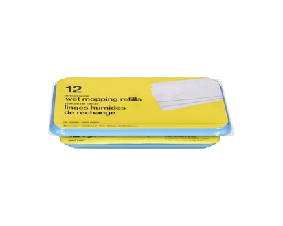 No Name Lemon Scented Wet Mop Refills - 12.0 EA