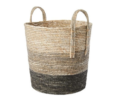 Life at Home Maize Rope Storage Basket with Handles, 17 in, Ombre, Charcoal Grey, Dark Grey, Light Grey - 1.0 EA