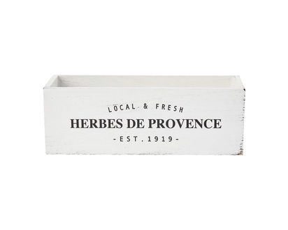 Life at Home Wooden Box, White - 1.0 EA