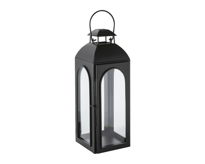 Life at Home Large Black Lantern - 1.0 EA