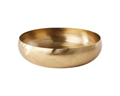 Life at Home Decorative Gold Mild Steel Bowl, Round, 13 in - 1.0 EA