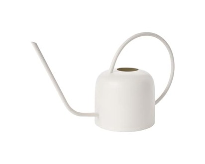 Life at Home Arrosoir en métal avec goulot long et poignée circulaire ergonomique, 14,5 po x 5,3 po x 7,7 po, blanc - 1.0 EA