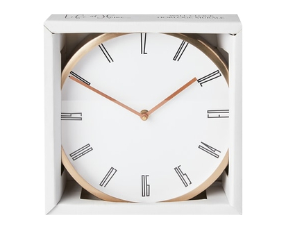 Life at Home Horloge murale, 9 po (22,9 cm), couleur bronze - 1.0 EA