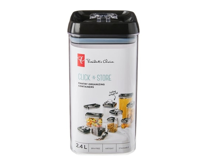 President's Choice Click-n-Store Pantry Container Square 2.4L - 1.0 EA