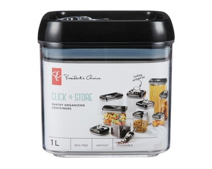 President's Choice Flip Tite Container, Square 1 L - 1.0 EA