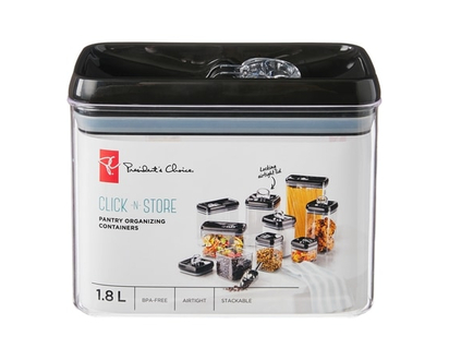 President's Choice Click-n-Store Pantry Container Rectangular 1.8L - 1.0 EA