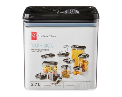 President's Choice Click-n-Store Pantry Container Rectangular 2.7L - 1.0 EA