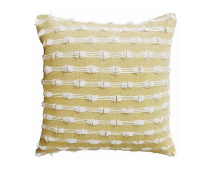 Life at Home Clipped Cushion Cover, Yellow, 18 in x 18 in - 1.0 EA