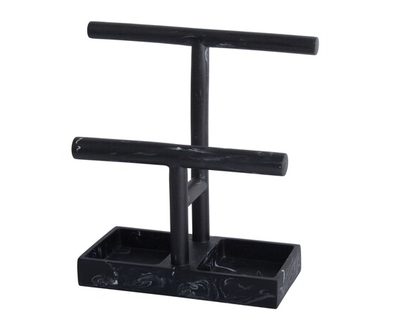 Life at Home Black Marble Jewelry Tree - 1.0 EA