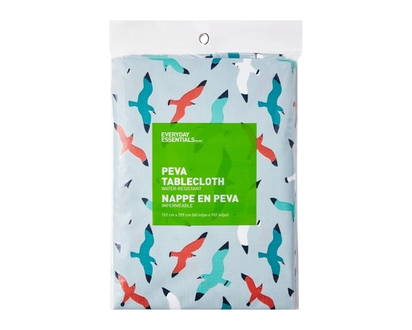 Everyday Essentials PEVA Tablecloth, 60X102, Seagulls - 1.0 EA