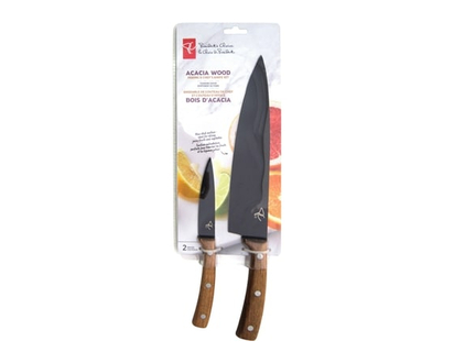 President's Choice Set of 2 Chef and Paring Knife with Acacia Wood Handle - 1.0 EA