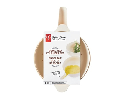 President's Choice Melamine Bowl & Colander Set - 1.0 EA