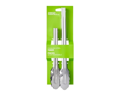 Everyday Essentials Stainless Steel Tongs, Set of 2 - 1.0 EA