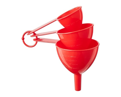 Everyday Essentials Funnel Set, Red, 3 Pieces - 1.0 EA