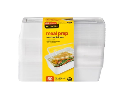 No Name Food Containers, 50-pack - 50.0 EA