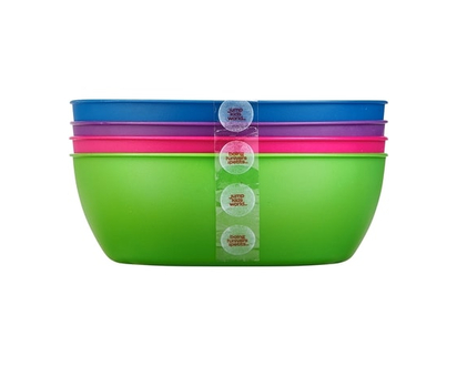 JUMP Kids World Divided Bowls 4 pk - 1.0 EA