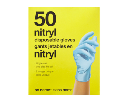 No Name Disposable Gloves Nitryl - 50.0 EA