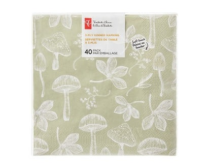 President's Choice 3-Ply Dinner Napkins, Soft Touch, 40 Pack - 40.0 EA