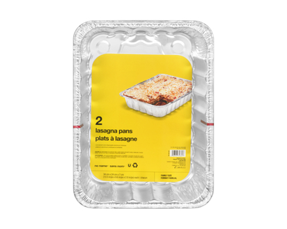 No Name Lasagna Pans, Giant - 2.0 EA