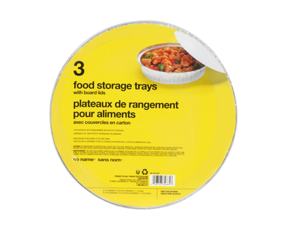 No Name Round Storage Tray with Lids - 3.0 EA