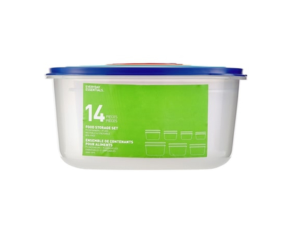 Everyday Essentials 14-Piece Square Food Storage Set - 1.0 EA