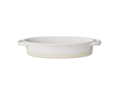 President's Choice Speckled Artisanal Ceramic 2QT Oval Baker - 1.0 EA