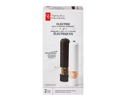 President's Choice Electric Salt & Pepper Grinders - 1.0 EA