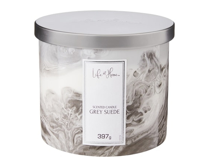 Life at Home Scented Candle Grey Suede - 1.0 EA