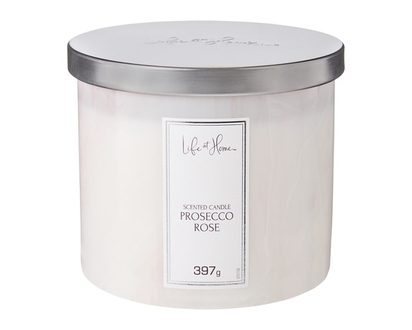 Life at Home Scented Candle Prosecco Rose - 1.0 EA