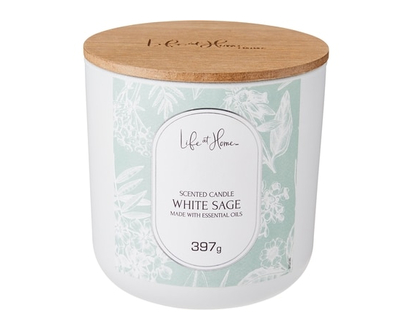Life at Home Bougie parfumée – Sauge blanche - 1.0 EA