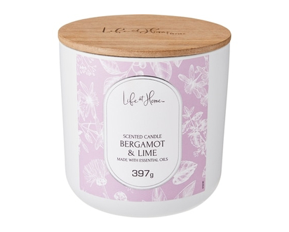Life at Home Scented Candle Bergamot & Lime - 1.0 EA