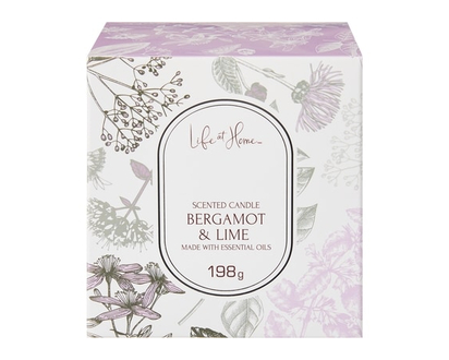 Life at Home Scented Candle Bergamot & Lime - 1.0 EA
