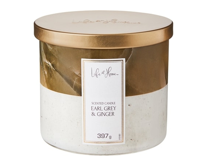 Life at Home Scented Candle Earl Grey & Ginger - 1.0 EA