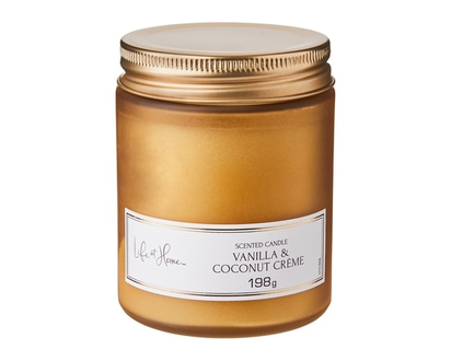 Life at Home Scented Candle Vanilla & Coconut Crème - 1.0 EA