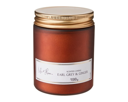 Life at Home Scented Candle Earl Grey & Ginger - 1.0 EA