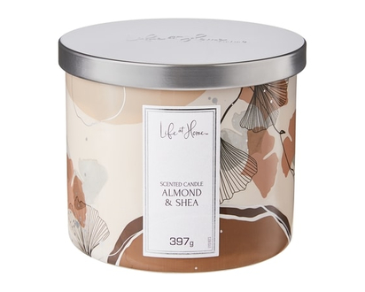 Life at Home Scented Candle Almond & Shea - 1.0 EA