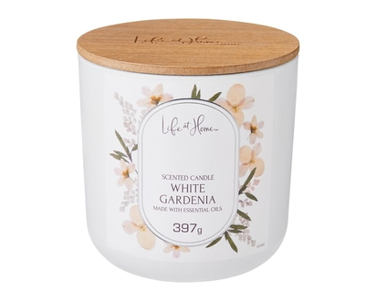 Life at Home Bougie parfumée – Gardénia blanc - 1.0 EA