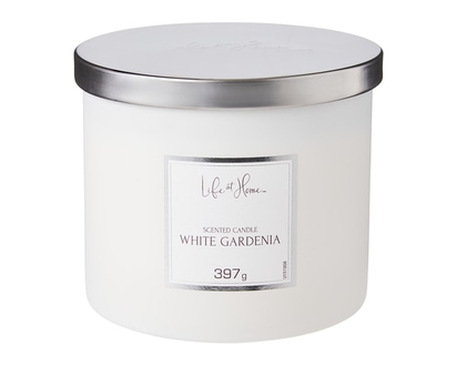 Life at Home Scented Candle White Gardenia - 1.0 EA