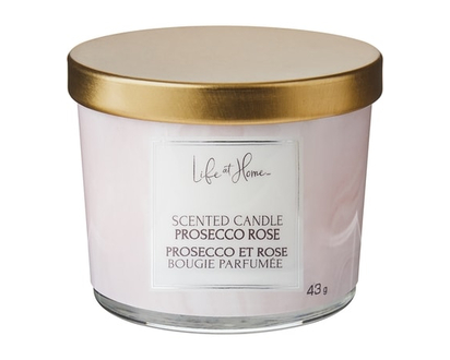 Life at Home Scented Candle Prosecco Rose - 1.0 EA